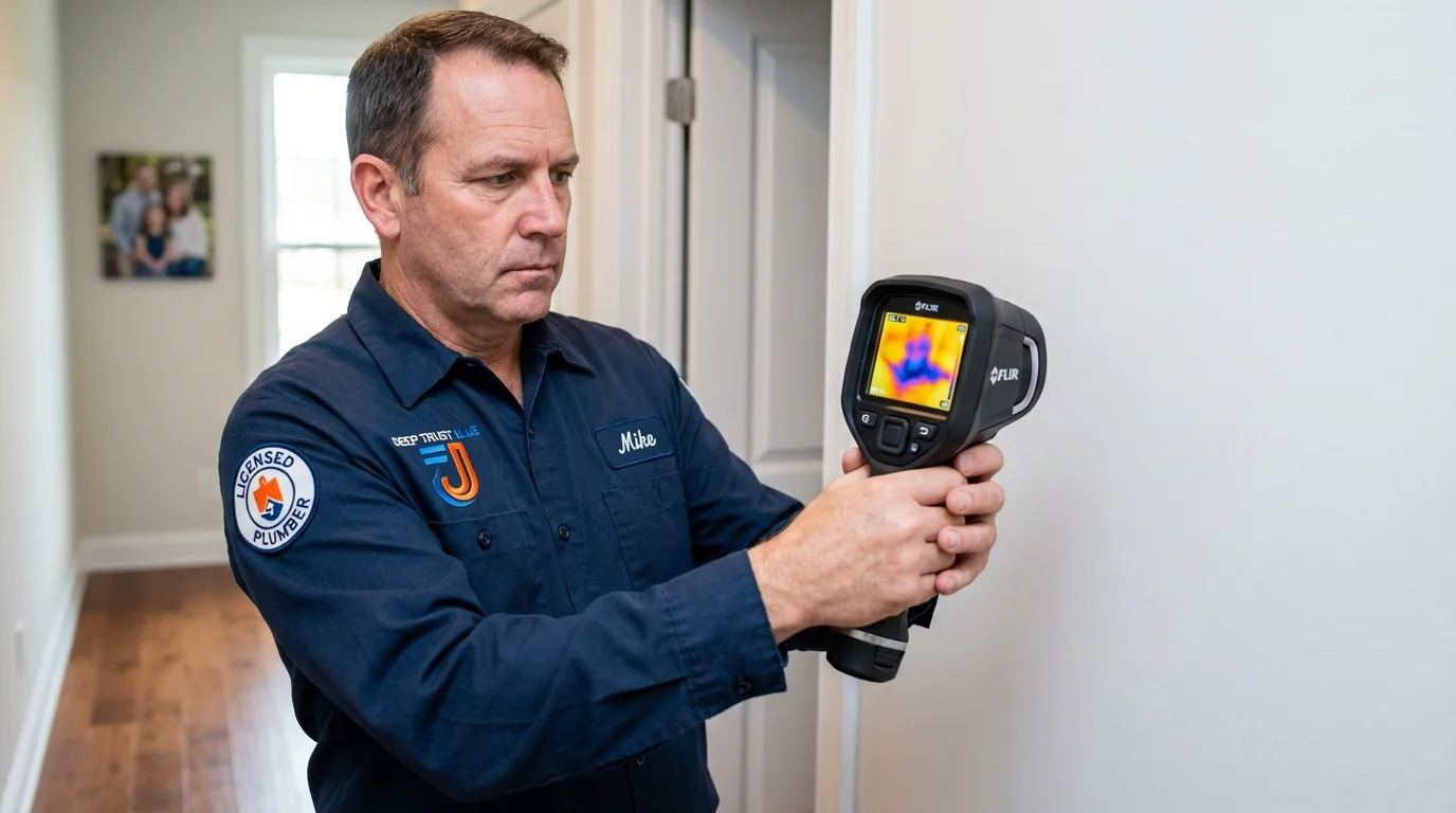 Thermal imaging leak detection by Johns Plumbing LLC in Tuscarawas